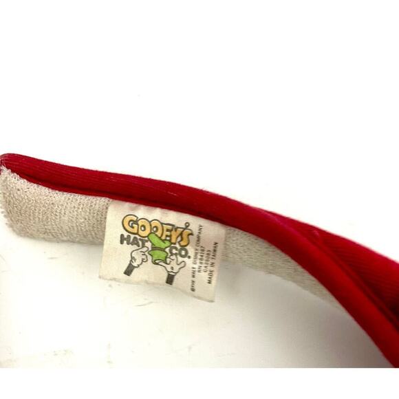 VTG Disneyland Red Minnie Mouse Visor Hat Embroidered Goofy's Hat Co - Picture 2 of 9